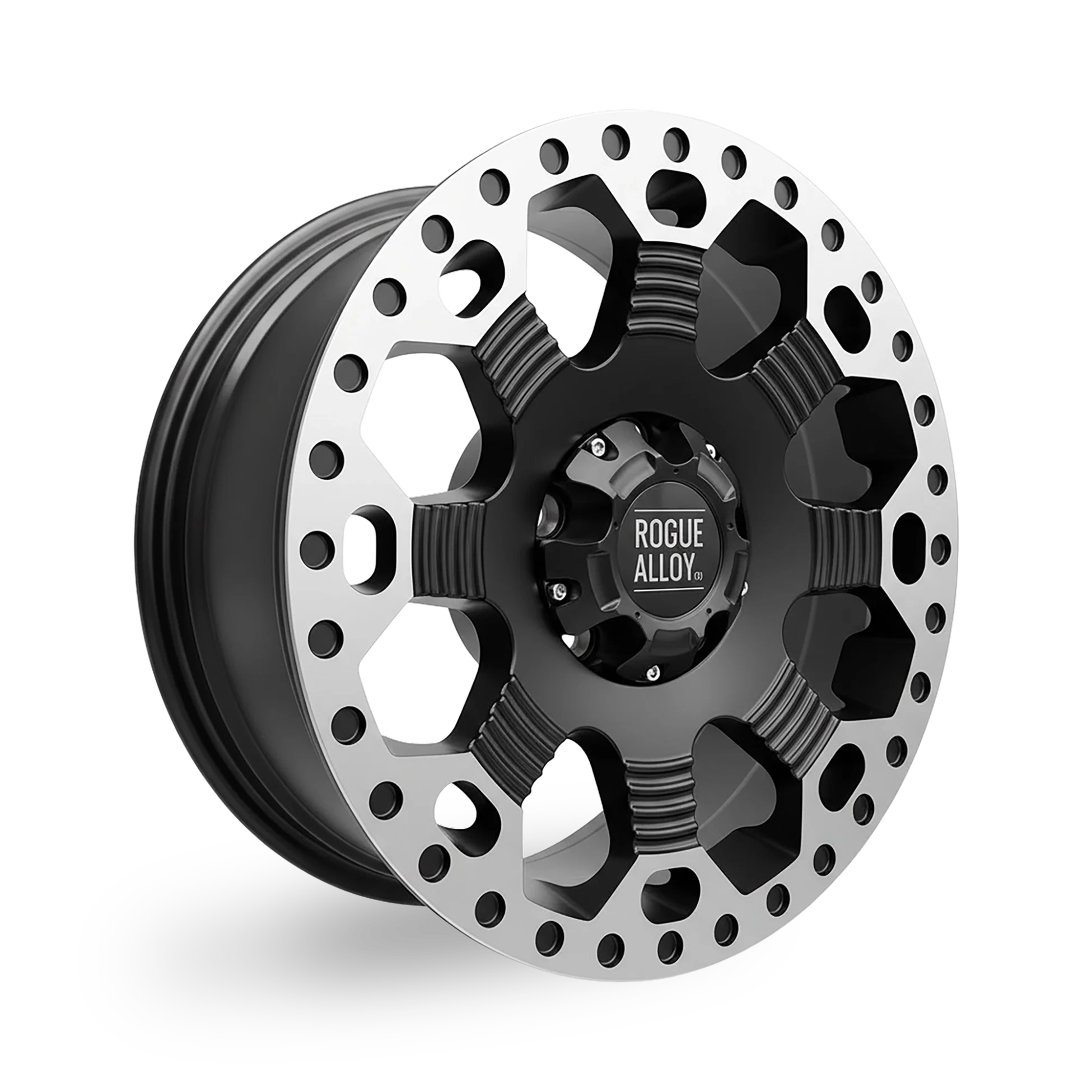 Rogue Alloy Robust2 Alloy Wheel 16" x 7" ET40 Silver Lip - Image 2