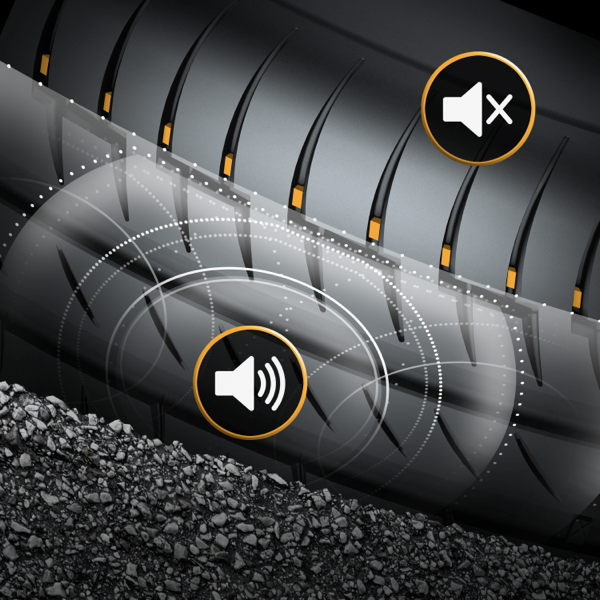 Continental PremiumContact 6 tyre graphic showing comfort and long-lasting performance