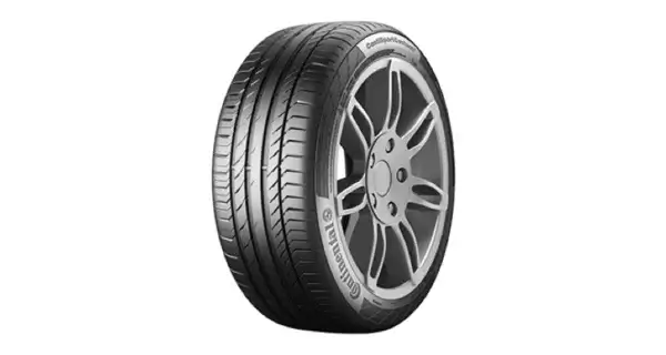 Continental Sport Contact 5 tyre on white background