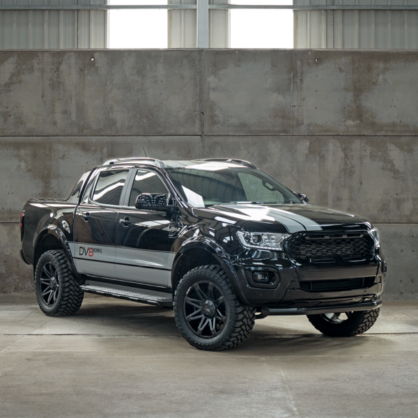 Ford Ranger pickup fitted with DV8 Works alloy wheels