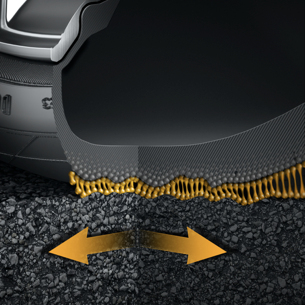 Continental SportContact 5 tyre graphic illustrating wet and dry braking performance